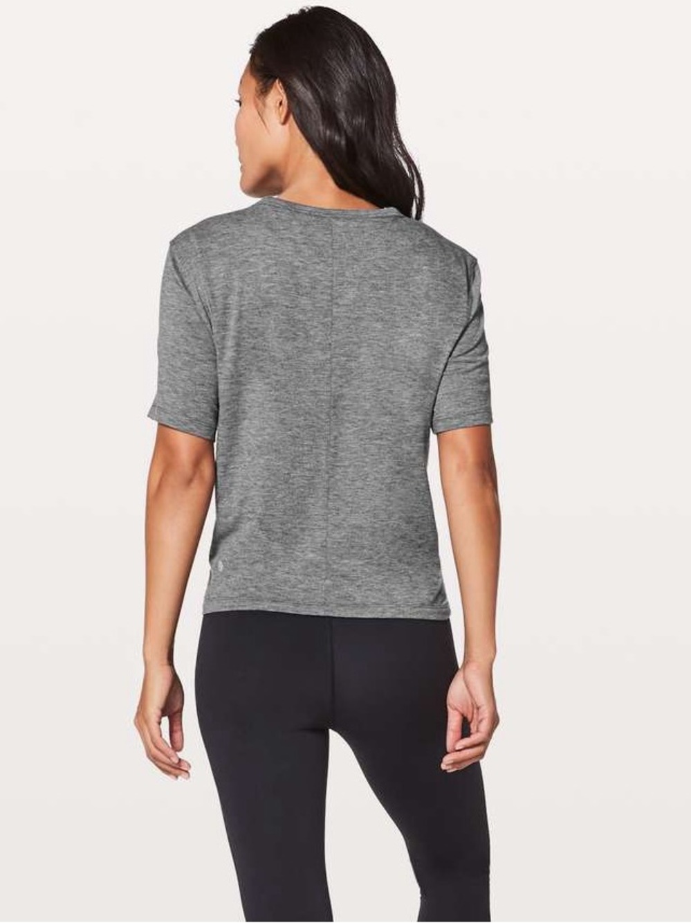 Lululemon Crescent Tee *Silver grey Size 12 - Picture 3 of 8